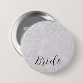 Coquette Pink sheer bows-Brides Button 缶バッジ (正面&裏面)