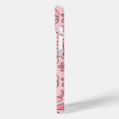 Coquette Pink Teddy Bear Seamless Pattern Case-Mate iPhoneケース (裏面 / 左)