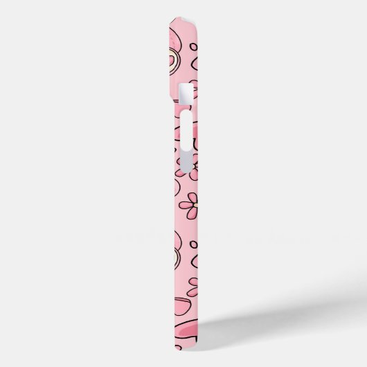 Coquette Pink Teddy Bear Seamless Pattern Case-Mate iPhoneケース (裏面 / 左)