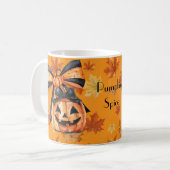 Coquette Pumpkin Spice Halloween  コーヒーマグカップ (正面左)