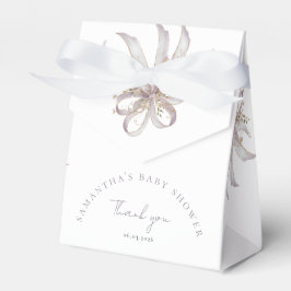 Coquette purple bow baby shower フェイバーボックス