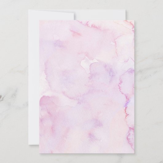 Coquette Purple Butterfly Twins Birthday 招待状 (裏面)