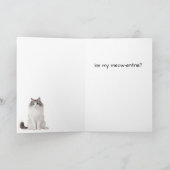 Coquette Rag Doll Cat Valentines Day Card シーズンカード (内部)