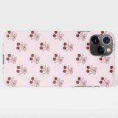 Coquette Ribbon Bows and Cherries phone case iPhoneケース (裏面横)