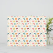 Coquette Ribbon Pattern Polka Dots Scrapbook Paper (スタンド正面)