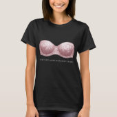 Coquette Sequin Bra Manifestation Quote Tshirt Tシャツ (正面)
