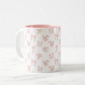 Coquette Shoes Pattern  ツートーンマグカップ (正面左)