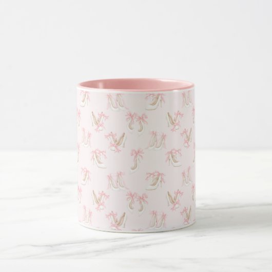 Coquette Shoes Pattern  マグカップ (中央)