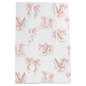 Coquette Shoes Pattern  ミディアムペーパーバッグ (裏面)