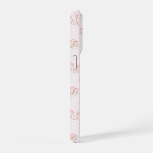 Coquette Shoes Pattern  iPhoneケース (右側面)