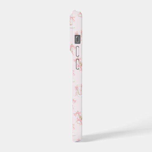 Coquette Shoes Pattern  iPhoneケース (左側面)