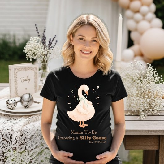 Coquette Silly Goose Green Mommy-to-Be, Pregnancy Tシャツ