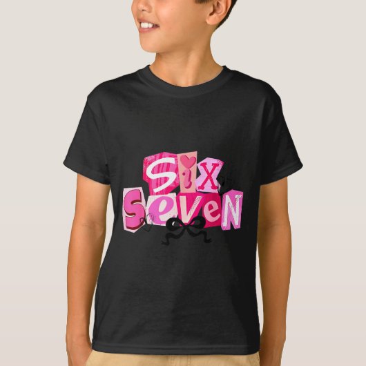 Coquette Six Seven Valentine Funny Saying 67 Meme  Tシャツ (正面)