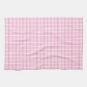 Coquette Soft Pink Gingham キッチンタオル (横)