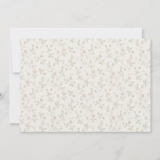 Coquette Some Bunny 1st Birthday Photo Invitation 招待状 (裏面)