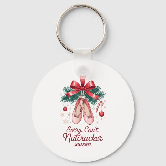 Coquette Sorry Can't Nutcracker Season Sugar Plum  キーホルダー (正面)