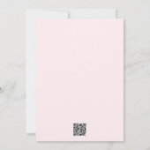 Coquette Strawberry Baby Shower Invitation 招待状 (裏面)