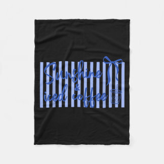 Coquette Summer Vacation Beach Sunshine Iced フリースブランケット