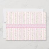 Coquette Sweet 16 Pink Bow Birthday Photo 招待状 (裏面)