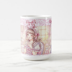 Coquette Tea Time,with Gingerbread girl コーヒーマグカップ