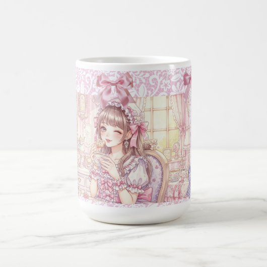 Coquette Tea Time,with Gingerbread girl コーヒーマグカップ (中央)