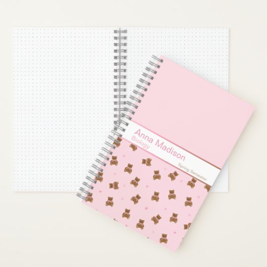 Coquette Teddy Bear Notebook ノートブック (内側)