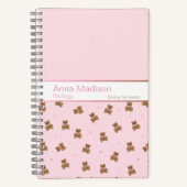 Coquette Teddy Bear Notebook ノートブック (正面)