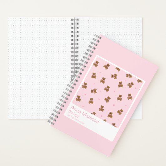 Coquette Teddy Bear Notebook ノートブック (内側)