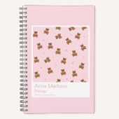 Coquette Teddy Bear Notebook ノートブック (正面)