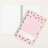 Coquette Teddy Bears Aesthetic Notebook ノートブック (内側)