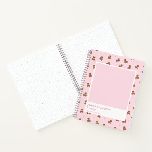 Coquette Teddy Bears Notebook ノートブック (内部)