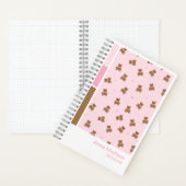 Coquette Teddy Bears Vertical Palette Notebook ノートブック (内側)