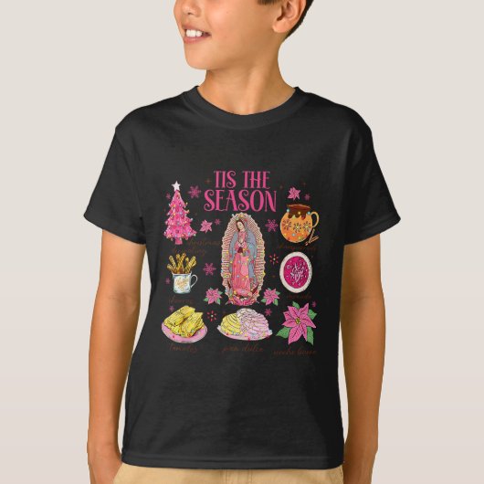 Coquette Tis The Season Mexican Christmas Spanish  Tシャツ (正面)