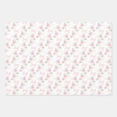 Coquette Toile De Jouy Pink Bow ラッピングペーパーシート (正面)
