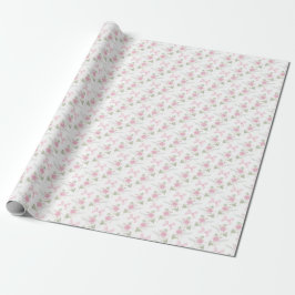 Coquette Toile De Jouy Pink Bow Wrapping Paper ラッピングペーパー