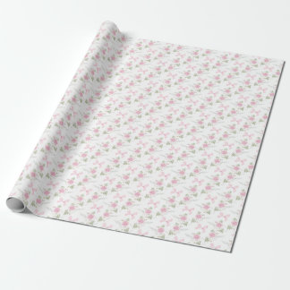 Coquette Toile De Jouy Pink Bow Wrapping Paper ラッピングペーパー