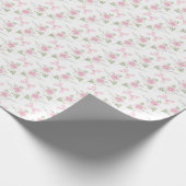 Coquette Toile De Jouy Pink Bow Wrapping Paper ラッピングペーパー (角)