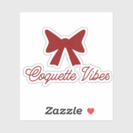 Coquette Vibes Sticker | Cute Bow Aesthetic Sticke シール