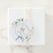 Coquette Vintage Carriage Baby shower Thank you フェイバータグ (インサイチュ)