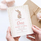 Coquette Vintage Some Bunny is One Birthday 招待状