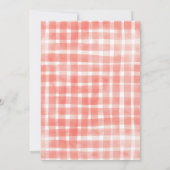 Coquette Wavy Bow Apple Of Our Eye Baby Shower 招待状 (裏面)