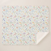 Coquette Wildflower Meadow  シェルパブランケット (正面(横))