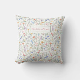 Coquette Wildflower Meadow Personalised  クッション