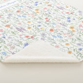 Coquette Wildflower Meadow Personalised  シェルパブランケット (3/4)