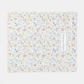 Coquette Wildflower Meadow Personalised  フリースブランケット (正面(横))