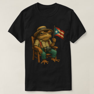 Coqui Frog Puerto Rico Flag Boricua Pride Shirt Tシャツ