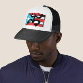 Coqui sobre la Bandera de Puerto Rico キャップ (インサイチュ)