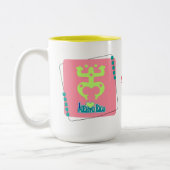 Coqui Taíno Puerto Rico ツートーンマグカップ (左)