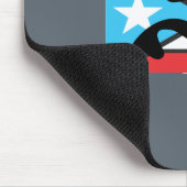 Coqui taíno sobre bandera de Puerto Rico マウスパッド (コーナー)