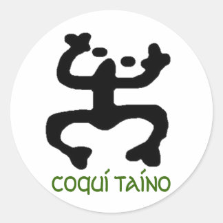 Coqui Taino Stikers ラウンドシール